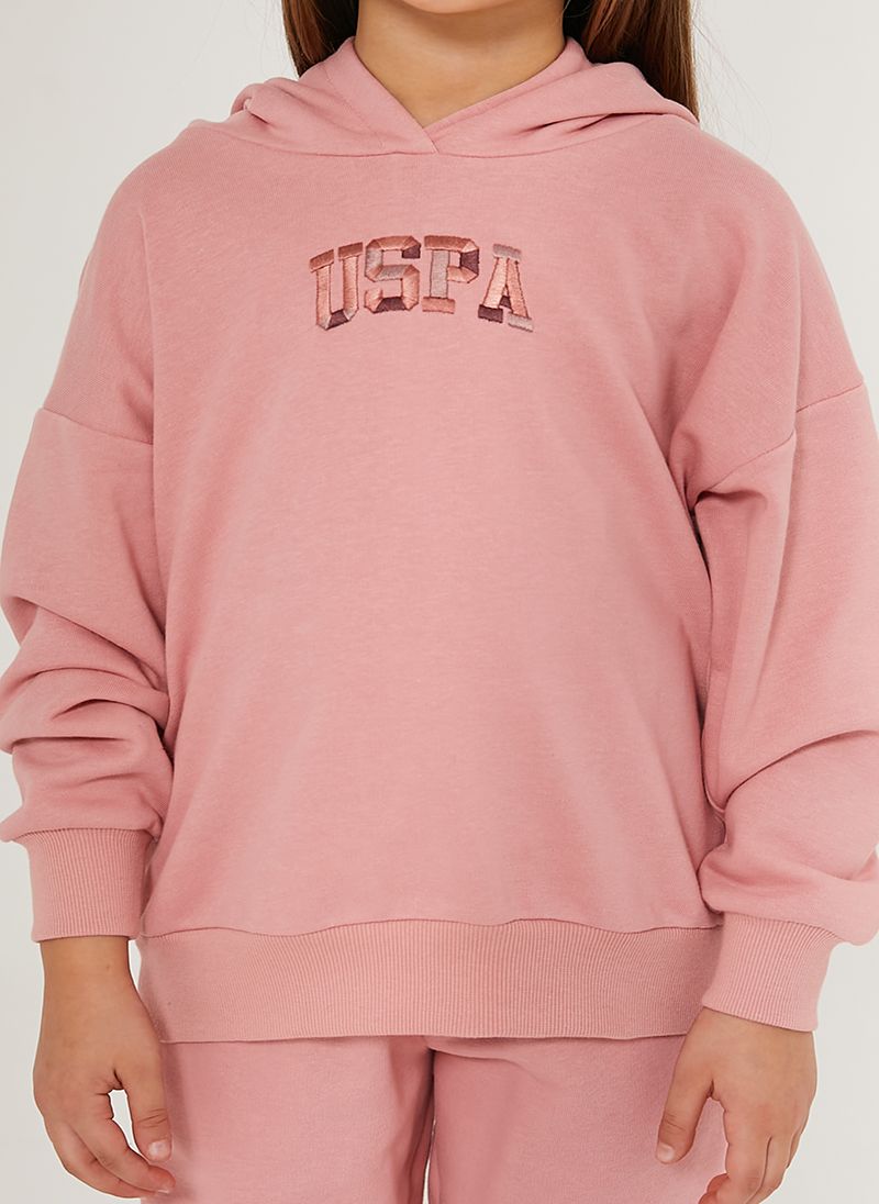 U.S. Polo Assn. Girls Pink Tracksuit Set