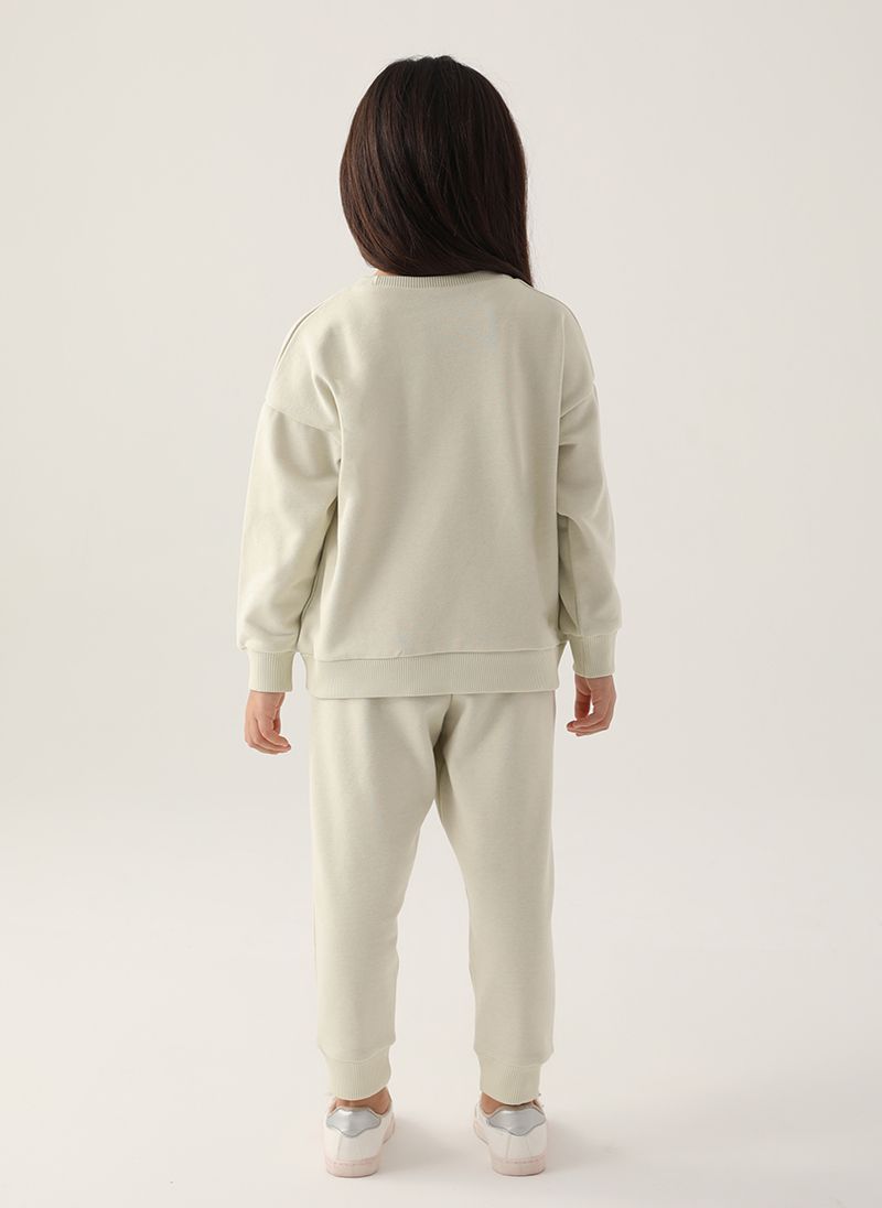 U.S. Polo Assn. Girls Beige Tracksuit Set