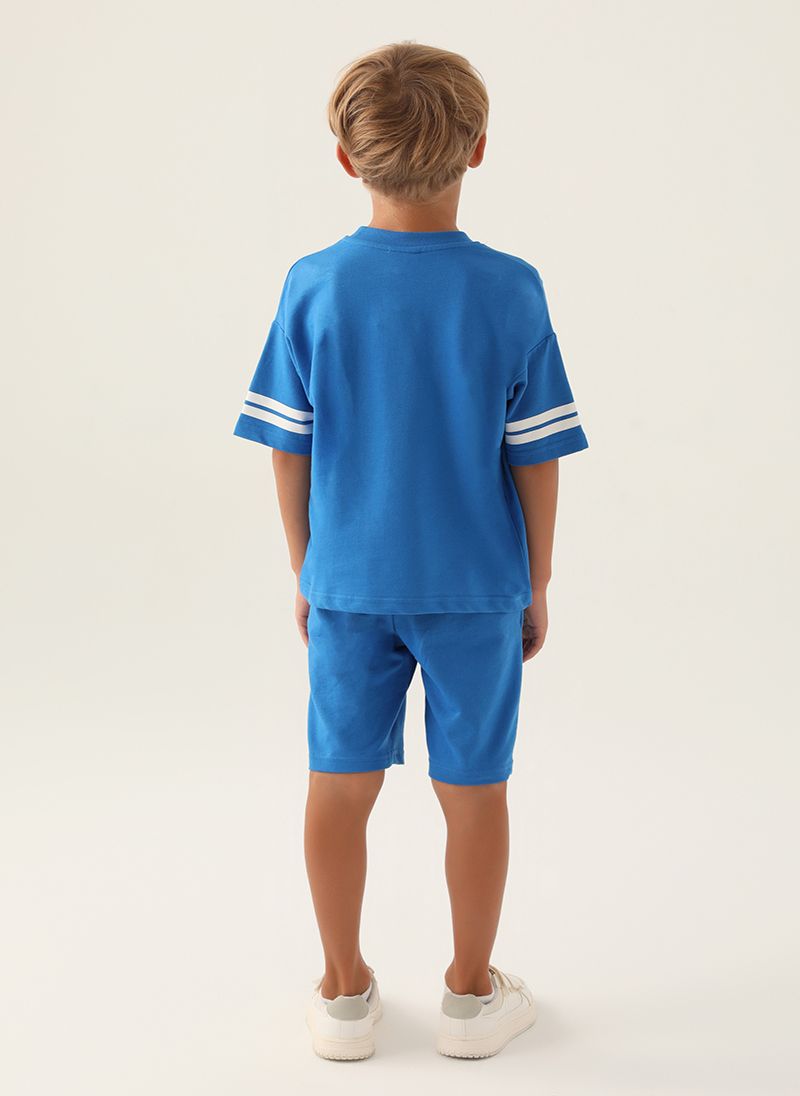 U.S. Polo Assn. Boys Cobalt Bermuda Set