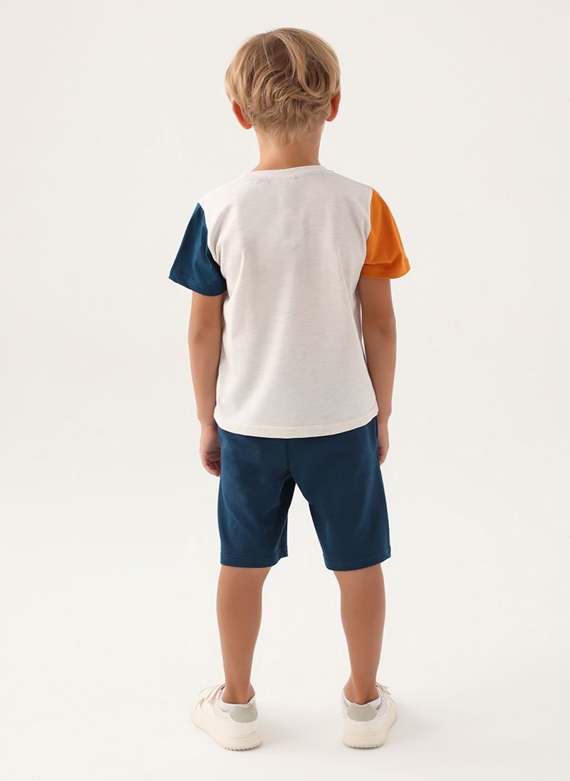 U.S. Polo Assn. Boys Beige Bermuda Set