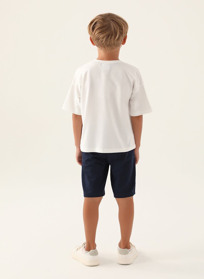 U.S. Polo Assn. Boys Beige Bermuda Set