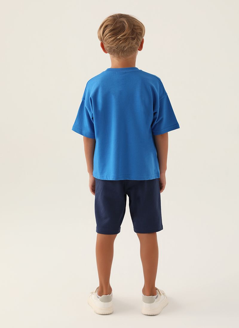 U.S. Polo Assn. Boys Cobalt Bermuda Set