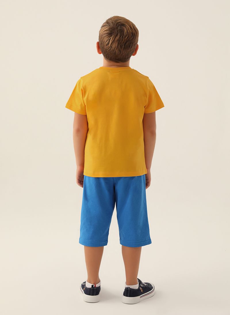 U.S. Polo Assn. Boys Yellow Capri Set