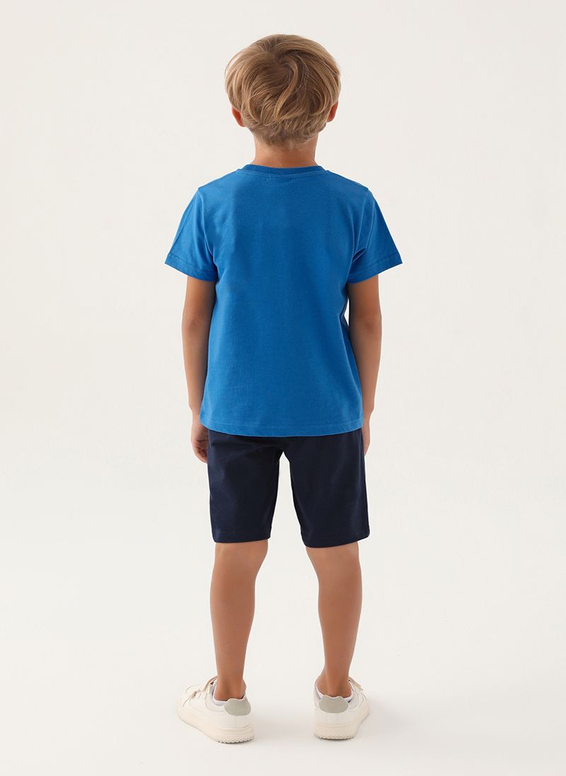 U.S. Polo Assn. Boys Cobalt Bermuda Set