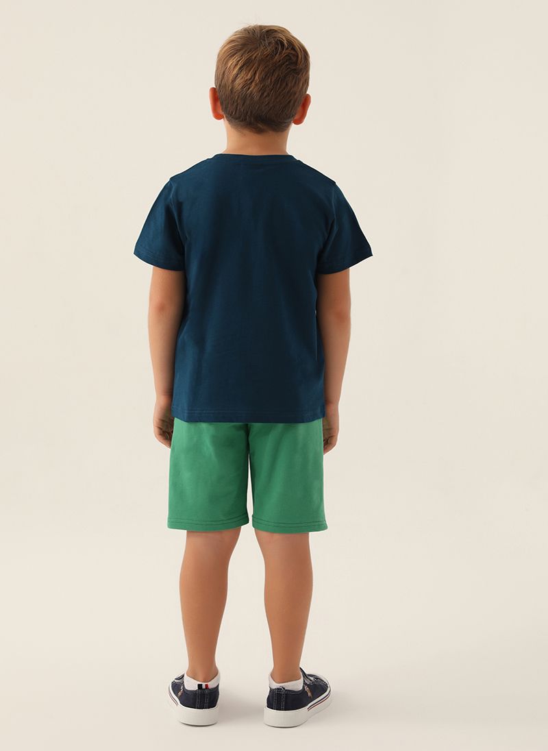 U.S. Polo Assn. Boys Blue Bermuda Set