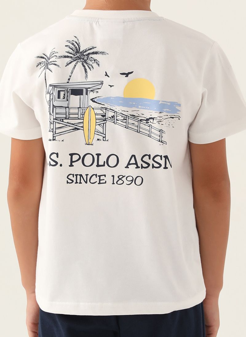 U.S. Polo Assn. Boys Beige Pyjama Set