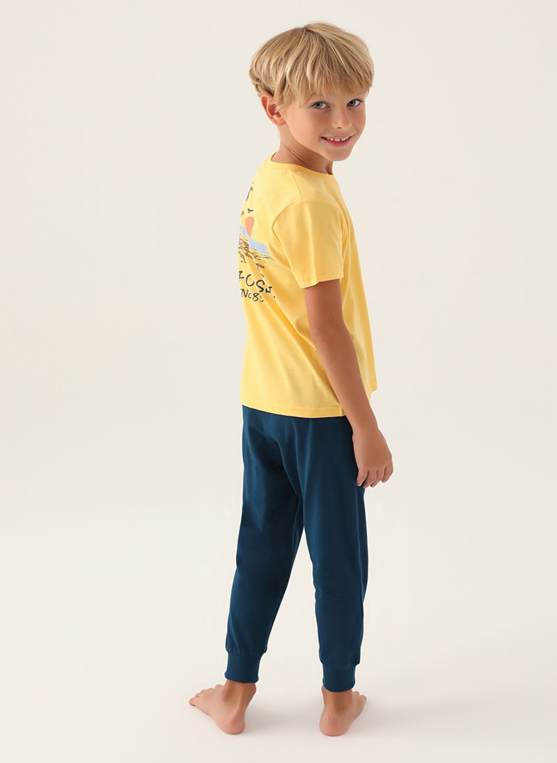 U.S. Polo Assn. Boys Yellow Pyjama Set