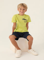 U.S. Polo Assn. Boys Green Bermuda Set