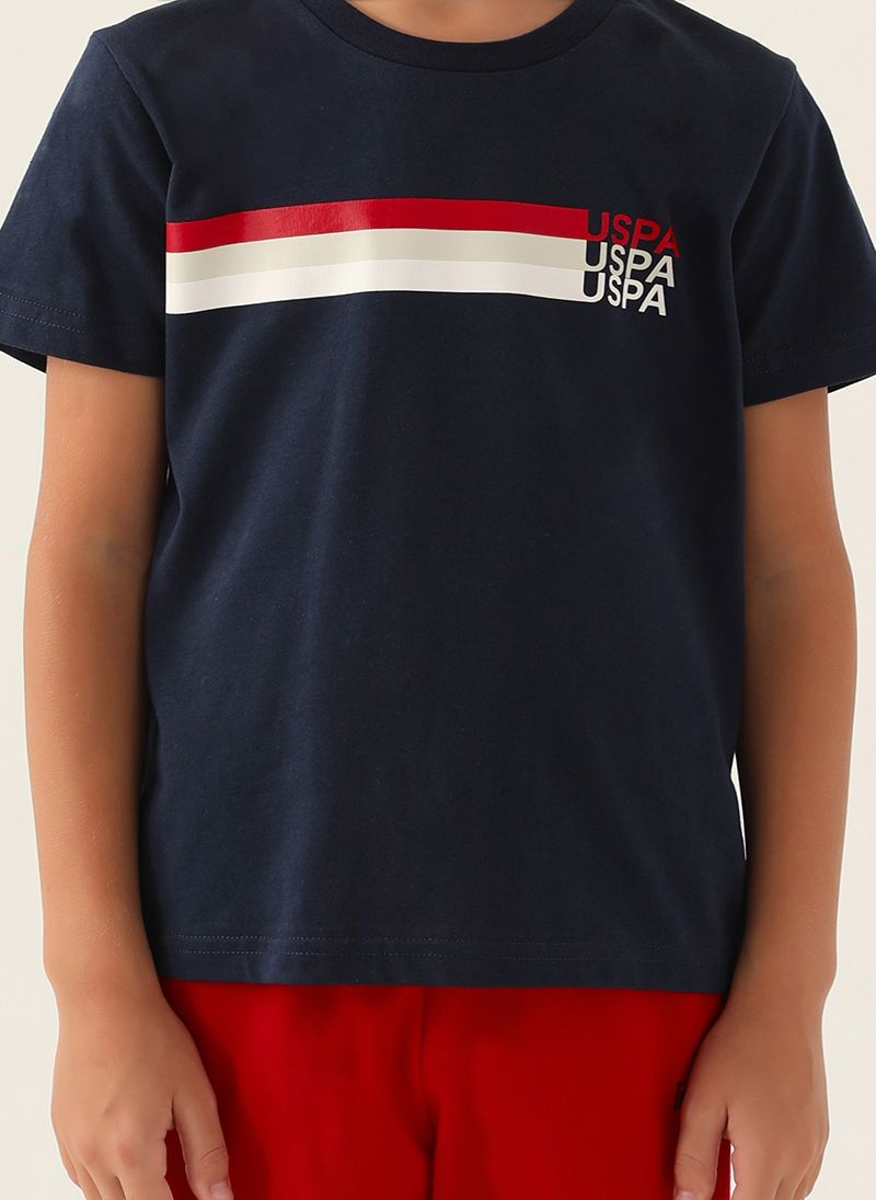 U.S. Polo Assn. Boys Navy Bermuda Set