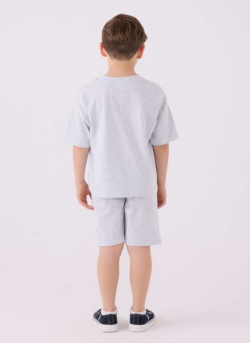 U.S. Polo Assn. Boys Grey Bermuda Set