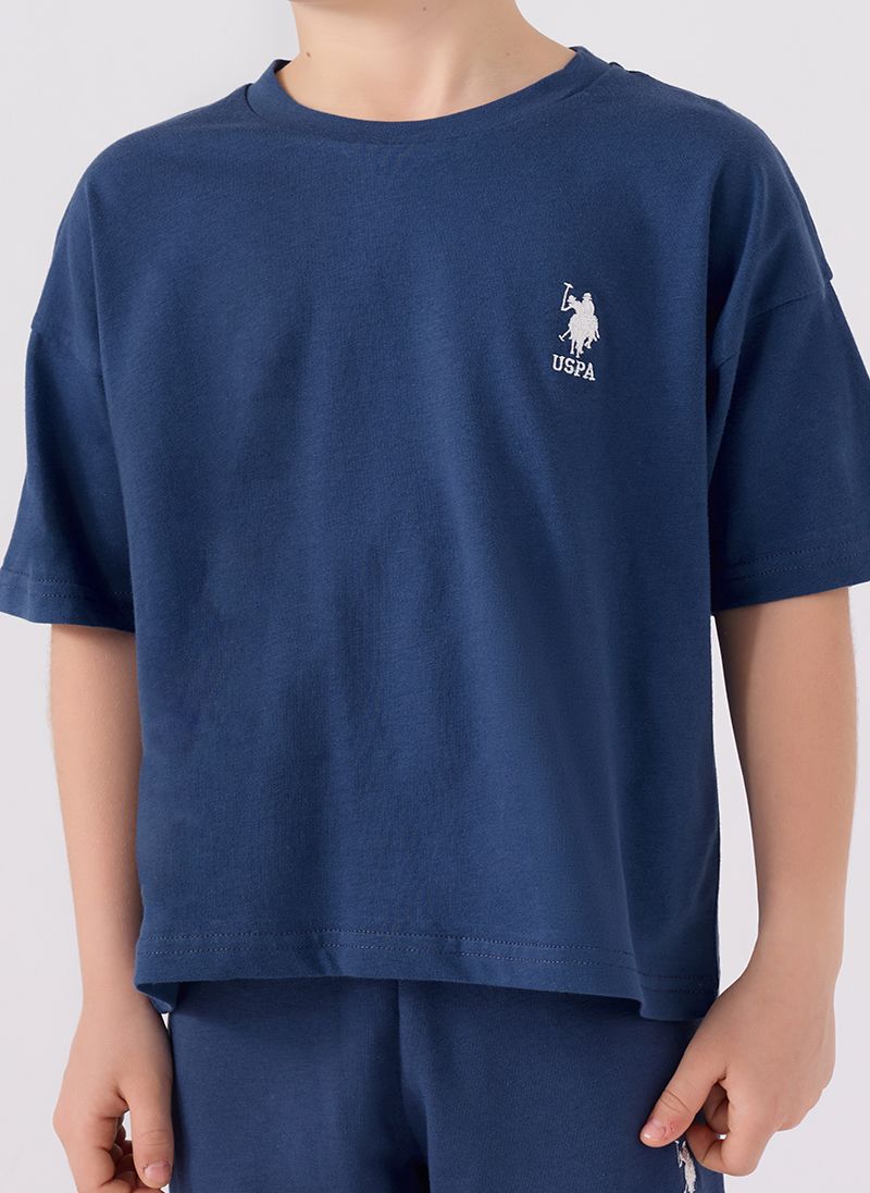 U.S. Polo Assn. Boys Blue Bermuda Set