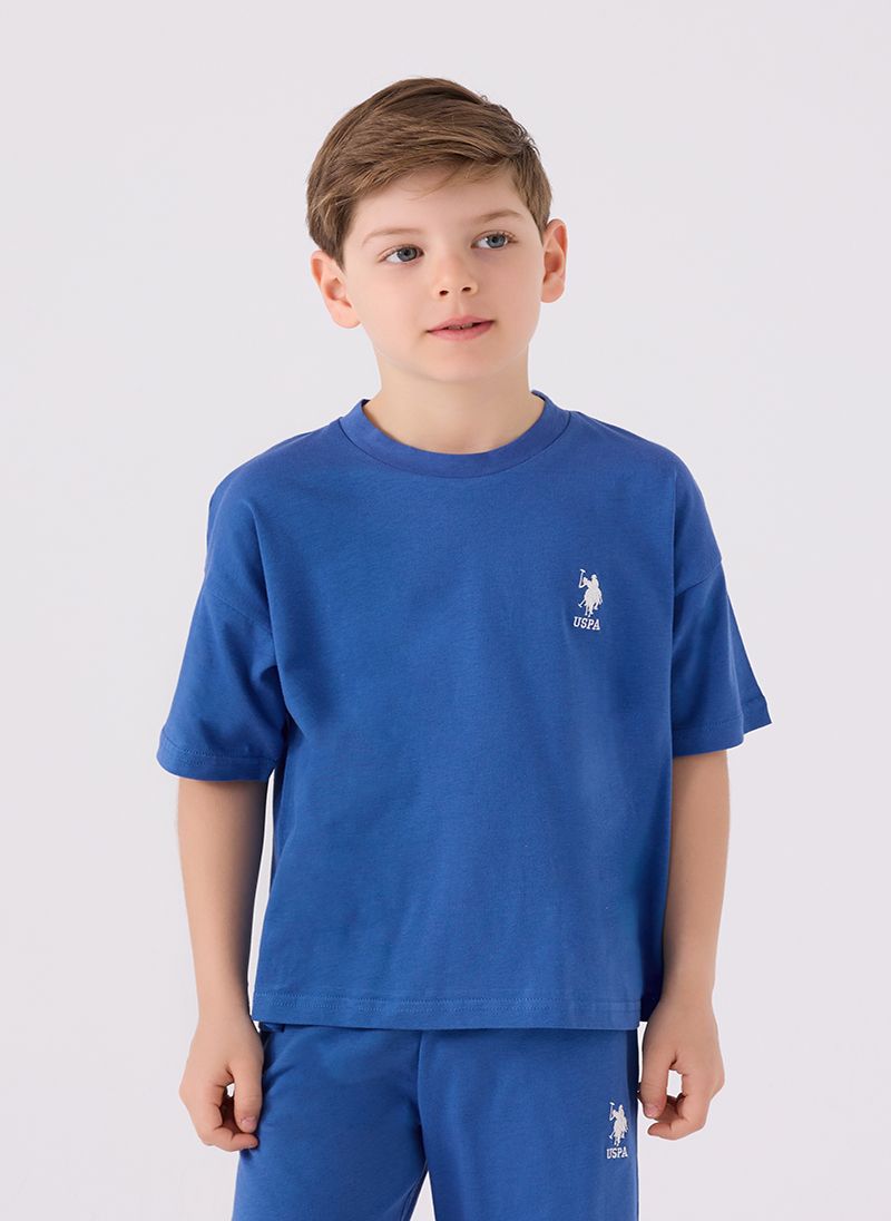 U.S. Polo Assn. Boys Blue Bermuda Set