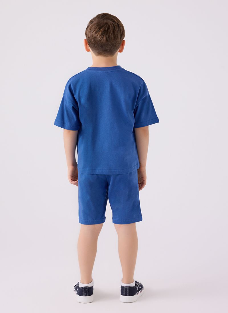 U.S. Polo Assn. Boys Blue Bermuda Set