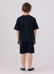 U.S. Polo Assn. Boys Navy Bermuda Set