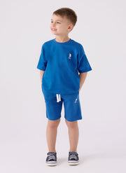 U.S. Polo Assn. Boys Blue Bermuda Set