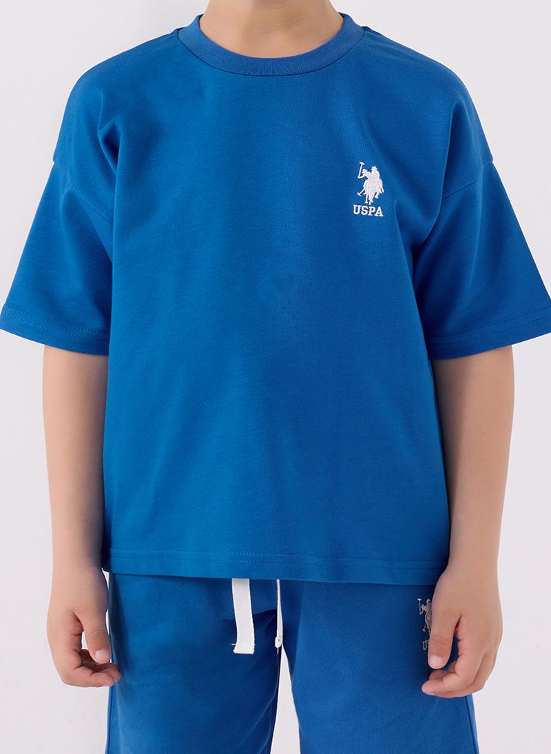 U.S. Polo Assn. Boys Blue Bermuda Set