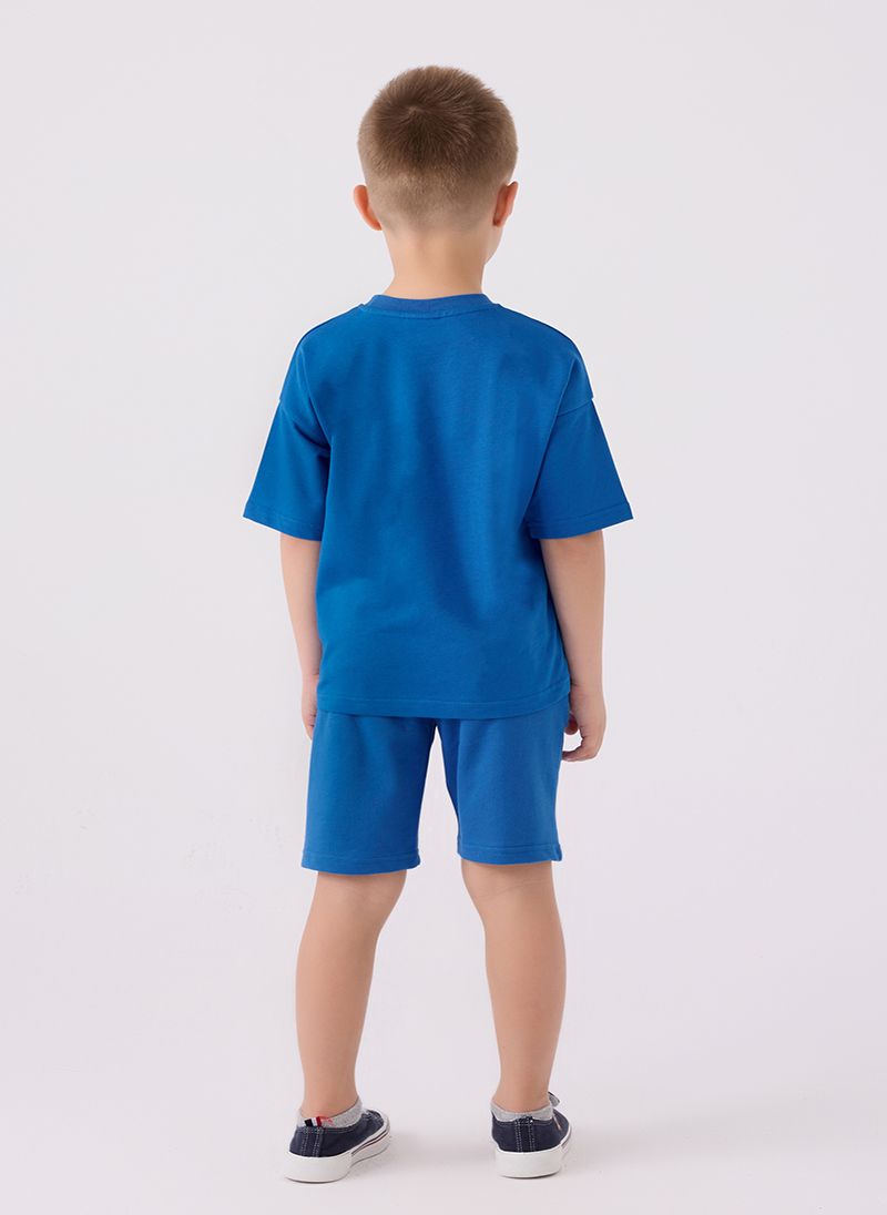 U.S. Polo Assn. Boys Blue Bermuda Set