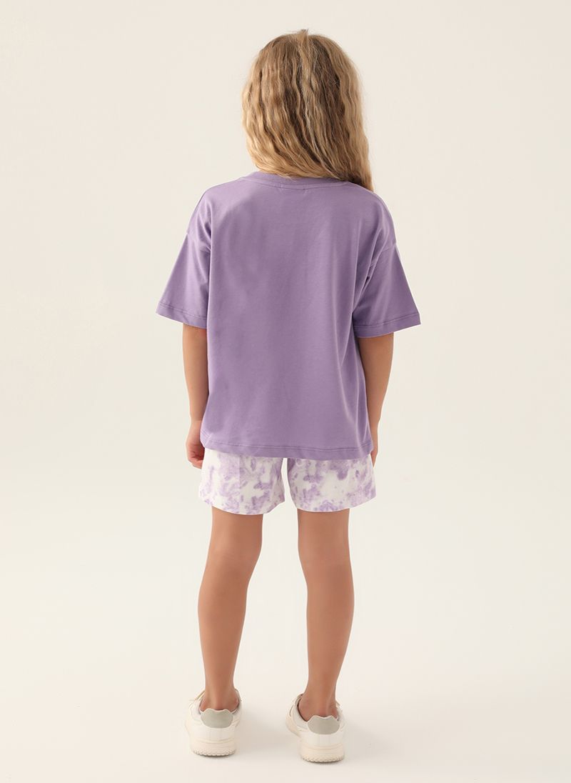 U.S. Polo Assn. Girls Purple Short Set