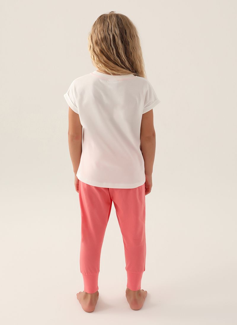 U.S. Polo Assn. Girls Beige Pyjama Set