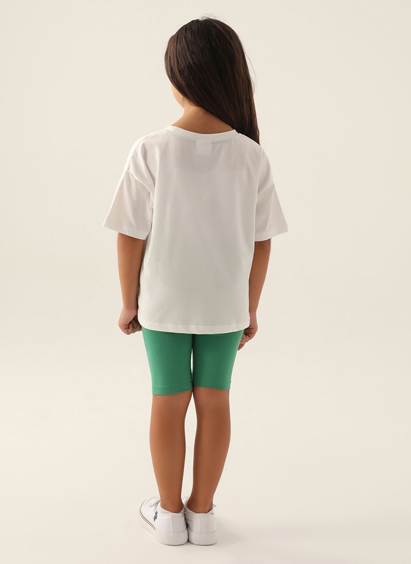 U.S. Polo Assn. Girls Beige Bermuda Set