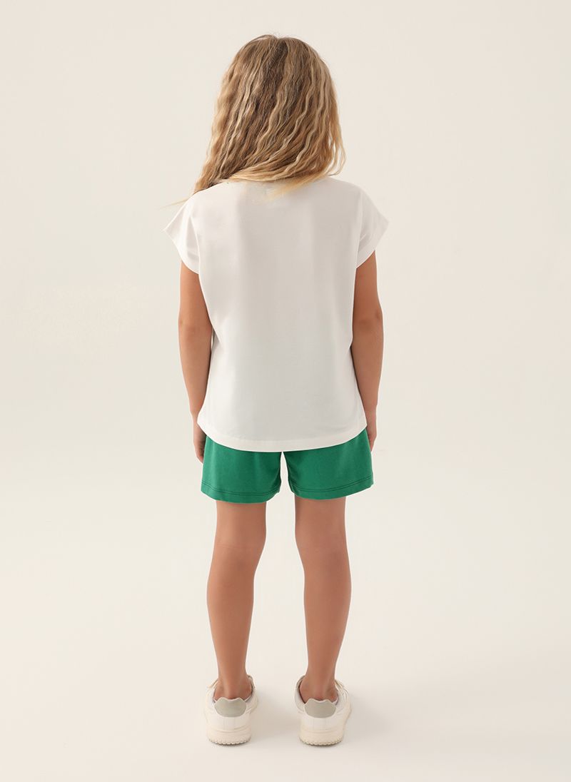 U.S. Polo Assn. Girls Beige Short Set