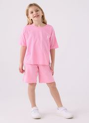 U.S. Polo Assn. Girls Pink Bermuda Set