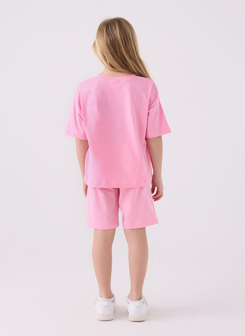 U.S. Polo Assn. Girls Pink Bermuda Set