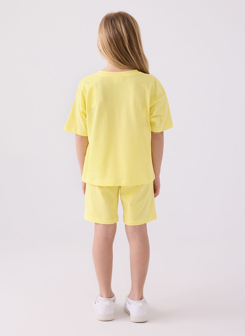 U.S. Polo Assn. Girls Yellow Bermuda Set