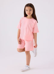 U.S. Polo Assn. Girls Pink Bermuda Set