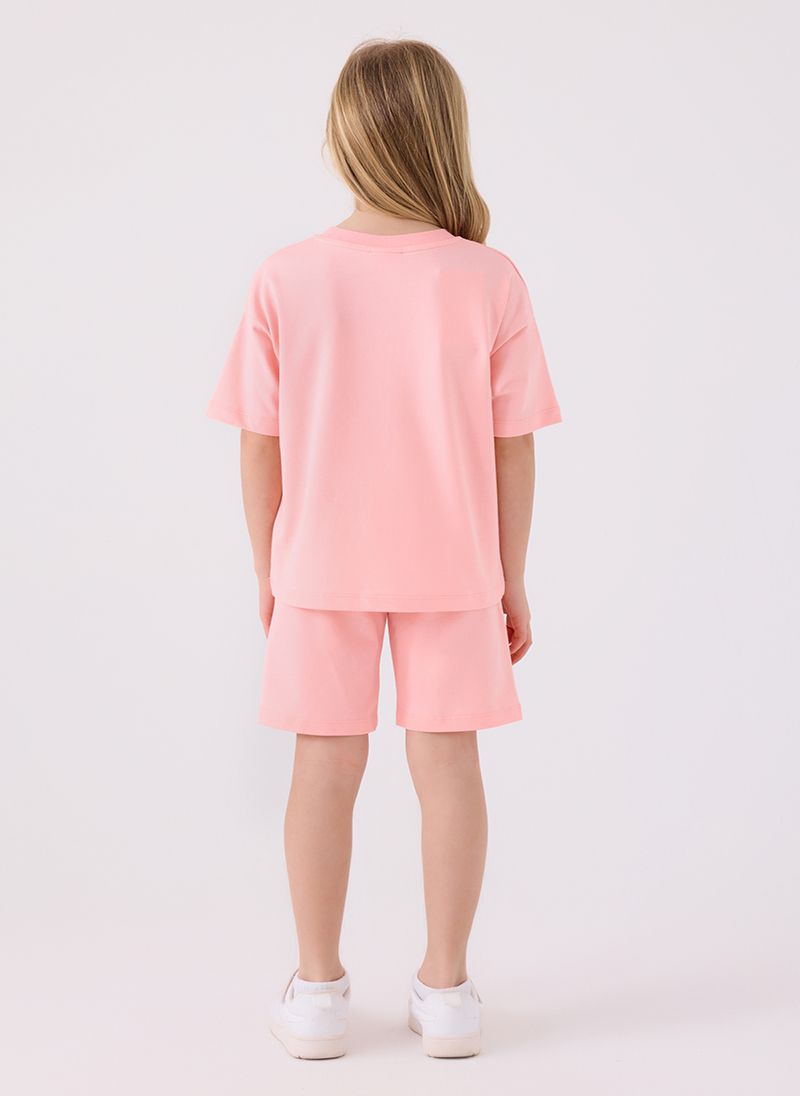 U.S. Polo Assn. Girls Pink Bermuda Set