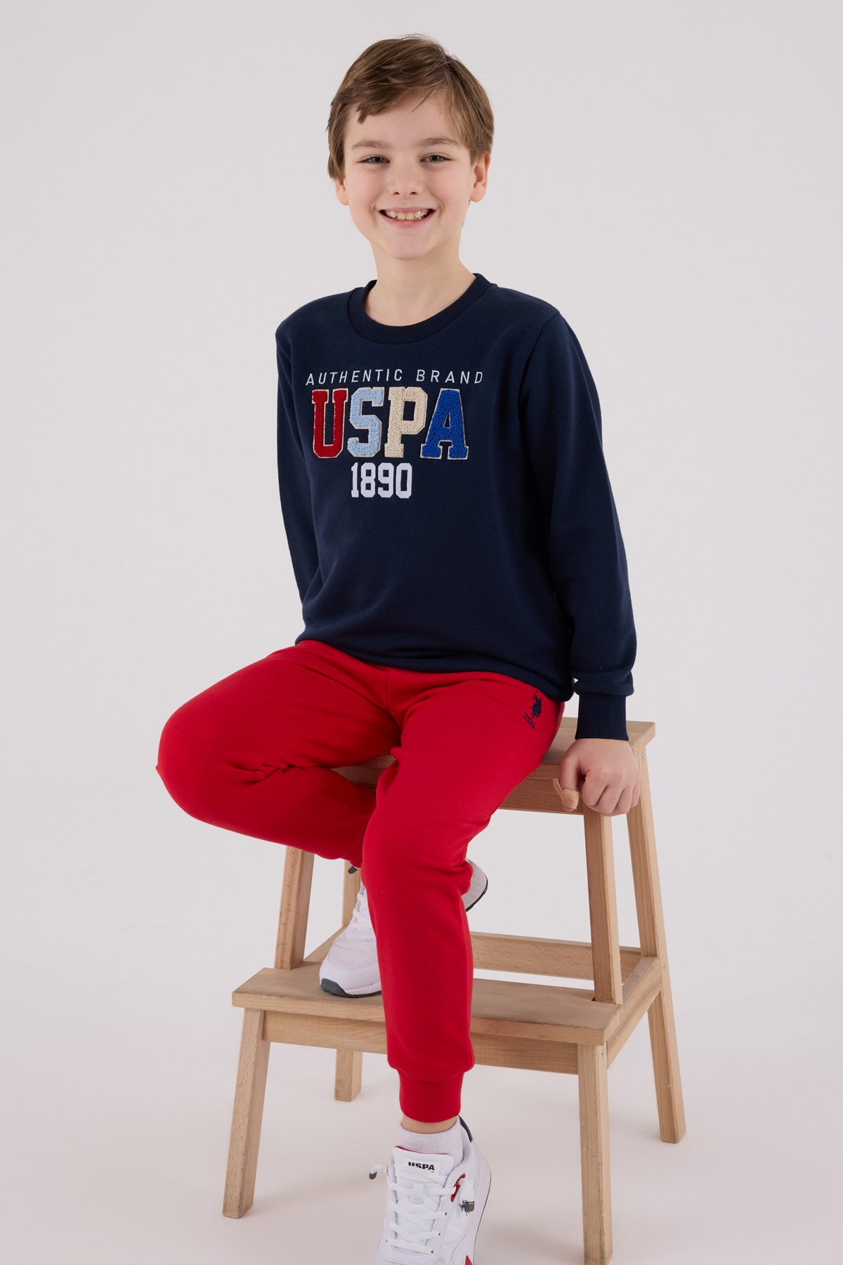 U.S. Polo Assn. Boys Navy Jumpsuit Set