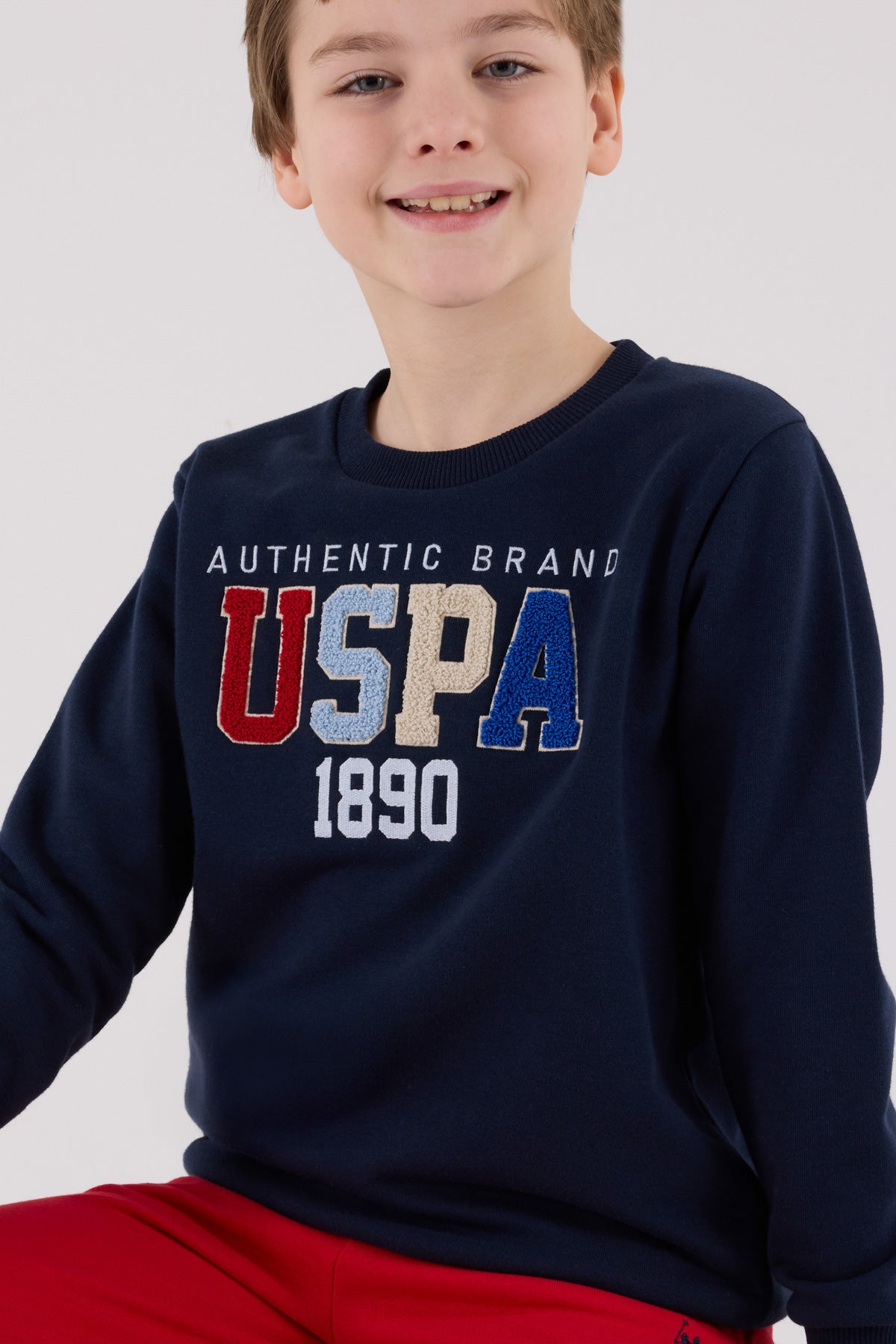 U.S. Polo Assn. Boys Navy Jumpsuit Set