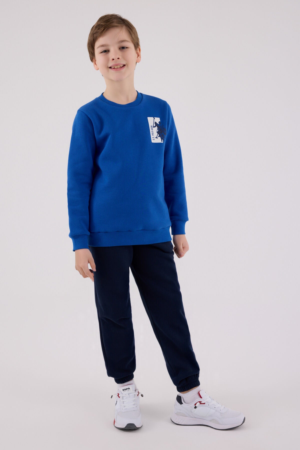 U.S. Polo Assn Boys Cobalt Tracksuit Set