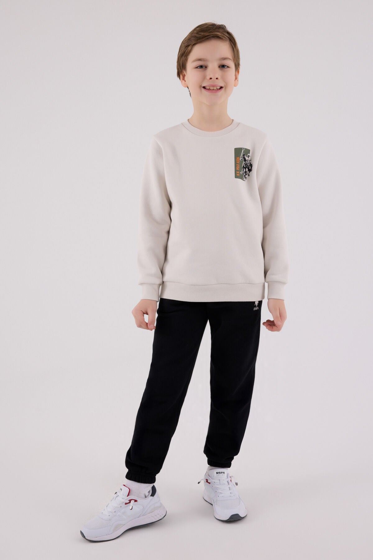 U.S. Polo Assn Boys Grey Tracksuit Set