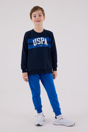 U.S. Polo Assn. Boys Navy Jumpsuit Set