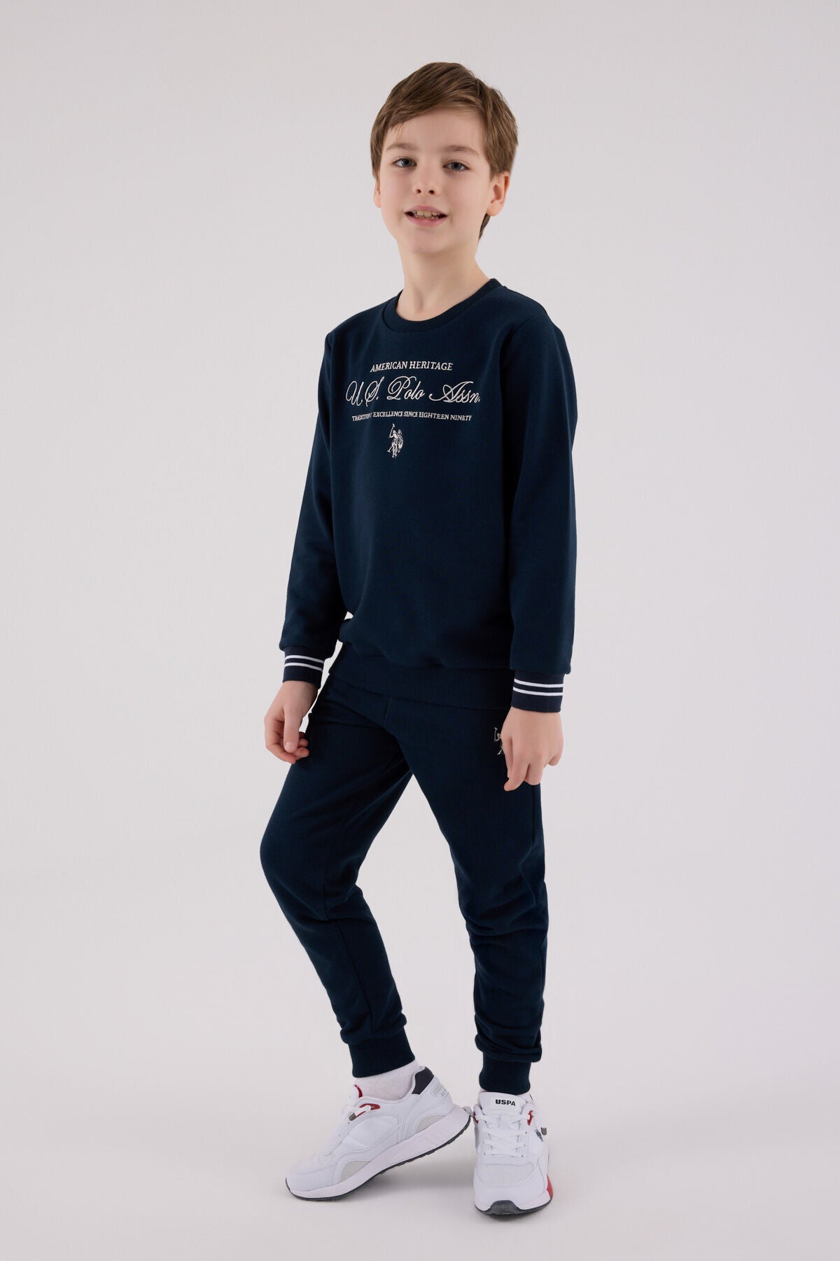 U.S. Polo Assn Boys Navy Tracksuit Set