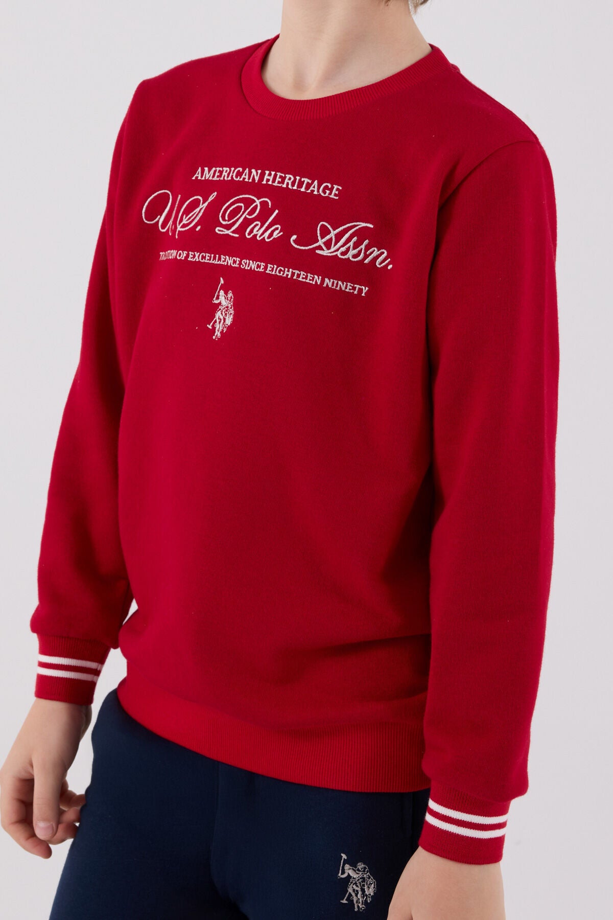 U.S. Polo Assn Boys Red Tracksuit Set