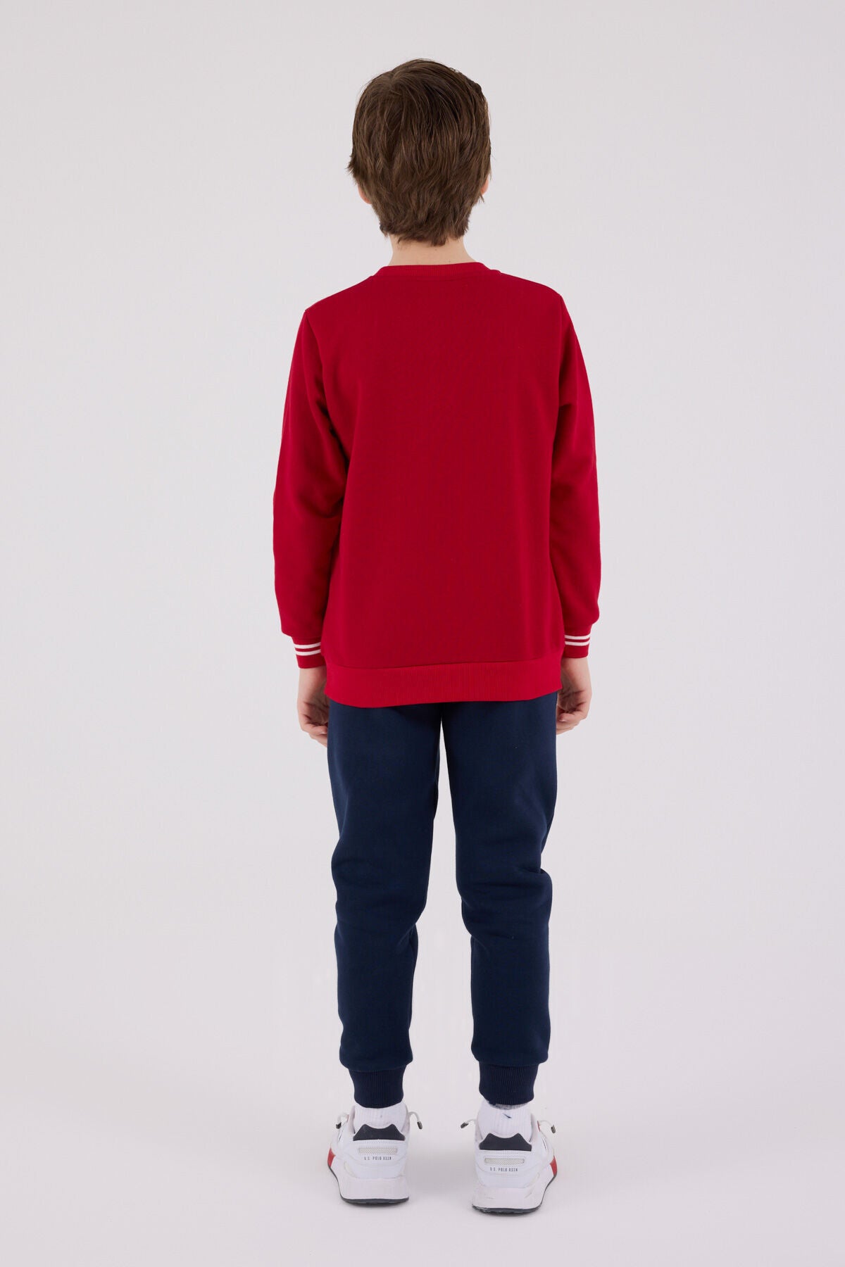 U.S. Polo Assn Boys Red Tracksuit Set