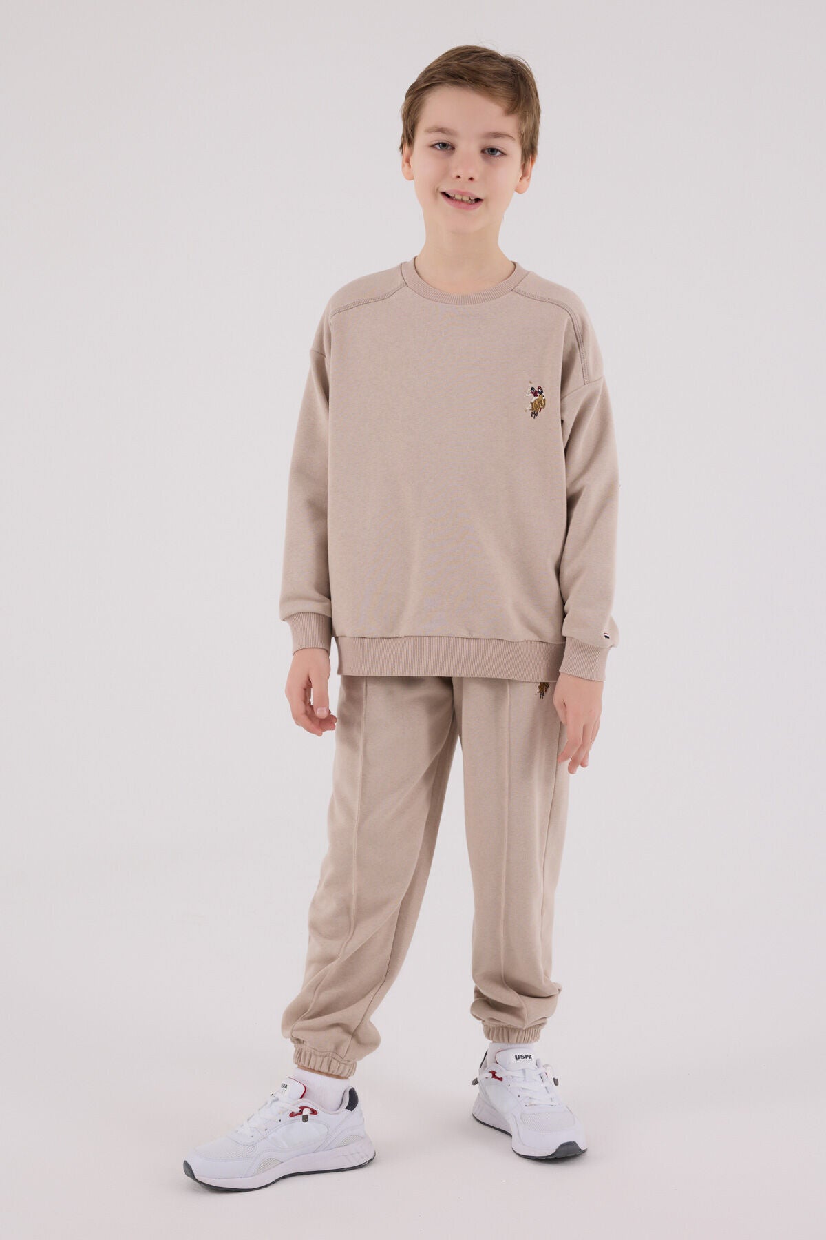 U.S. Polo Assn Boys Sand Tracksuit Set