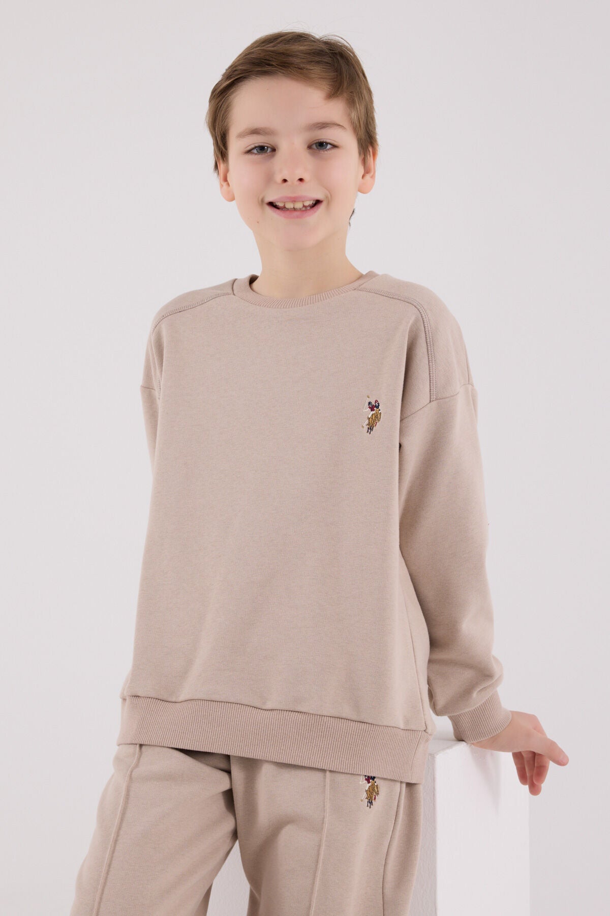 U.S. Polo Assn Boys Sand Tracksuit Set