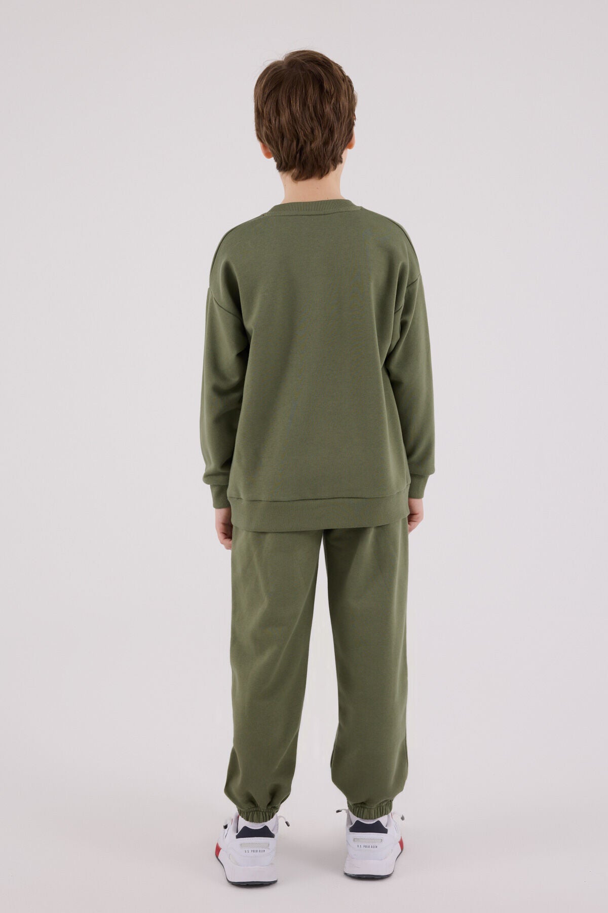 U.S. Polo Assn Boys Khaki Tracksuit Set