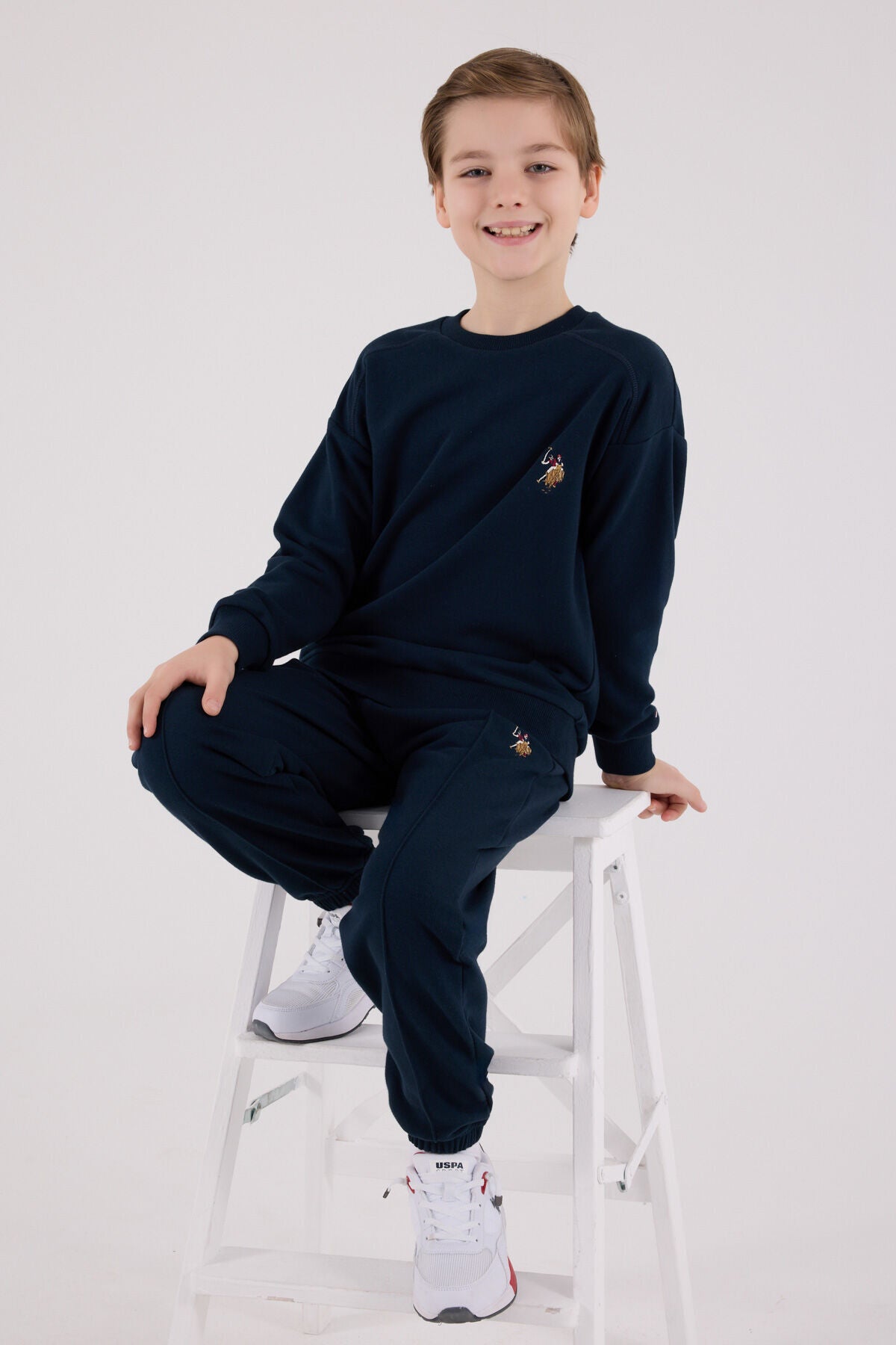 U.S. Polo Assn Boys Navy Tracksuit Set