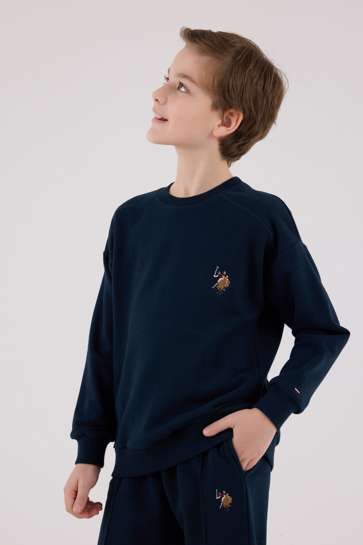 U.S. Polo Assn Boys Navy Tracksuit Set