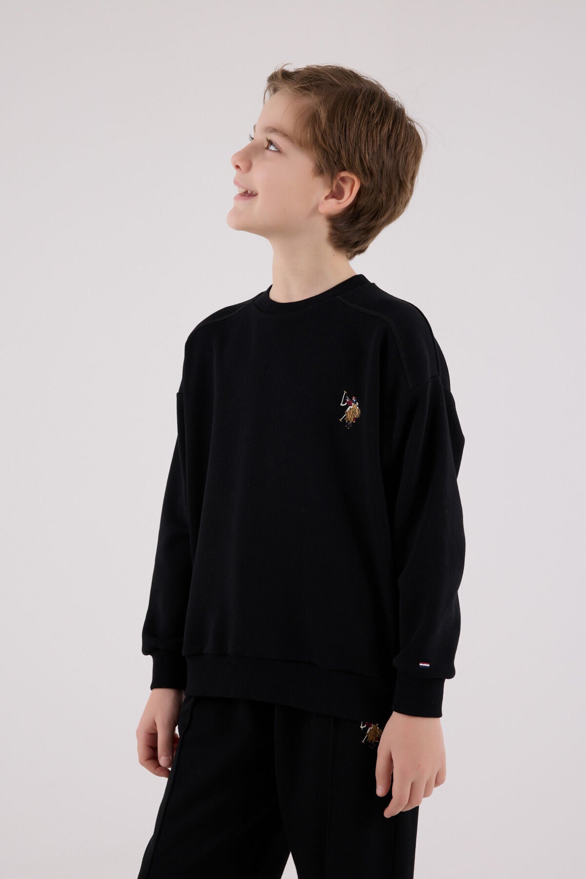 U.S. Polo Assn Boys Black Tracksuit Set