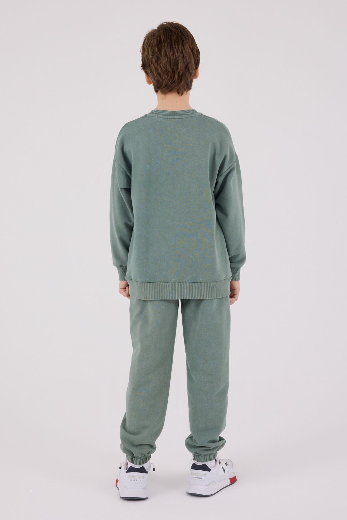 U.S. Polo Assn Boys Dark Green Tracksuit Set