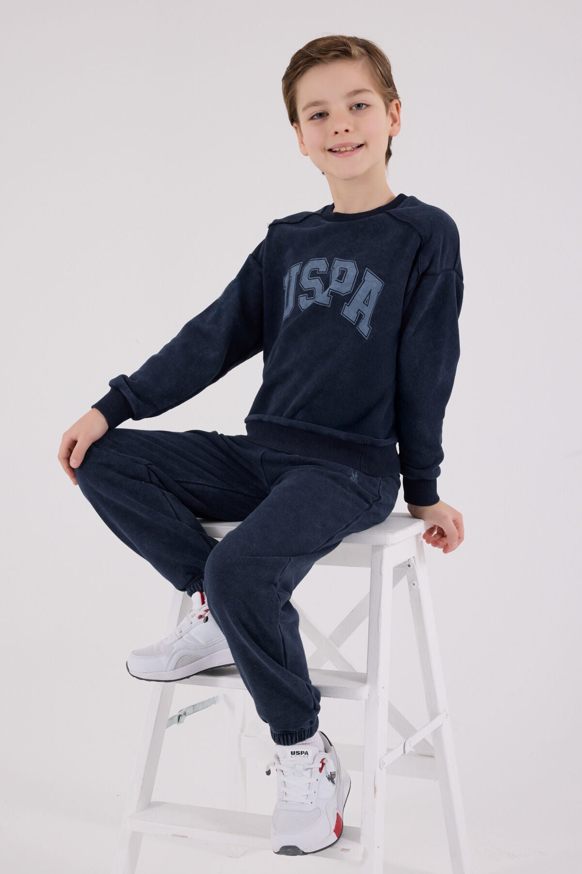 U.S. Polo Assn Boys Navy Tracksuit Set