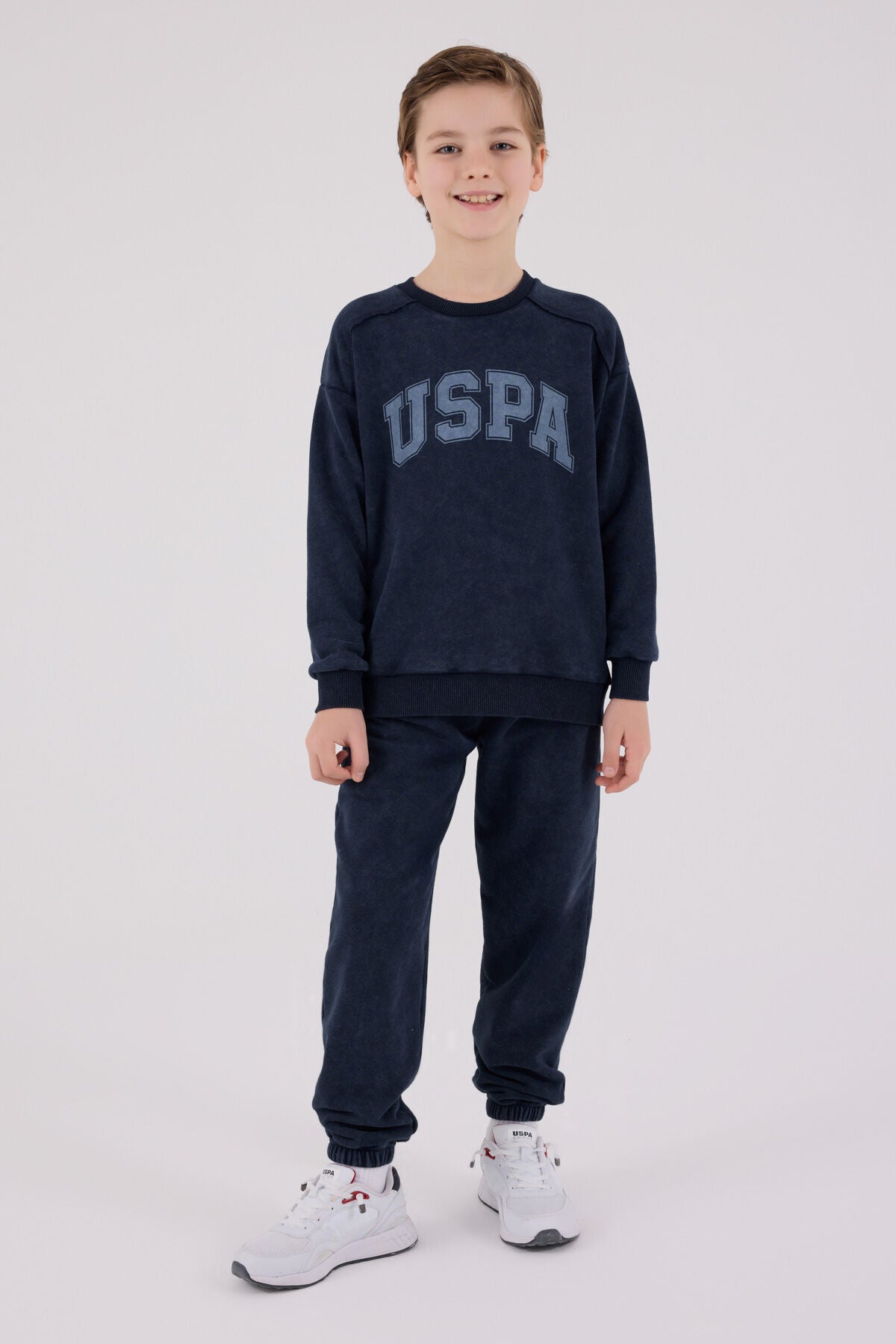 U.S. Polo Assn Boys Navy Tracksuit Set