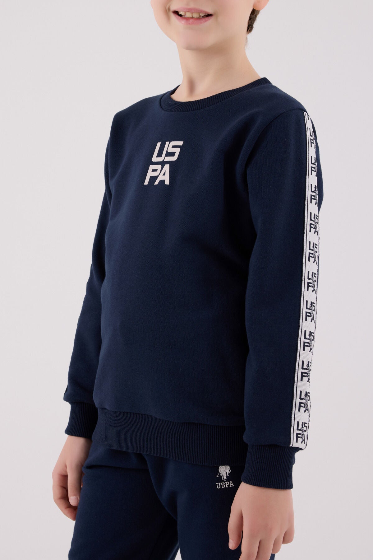 U.S. Polo Assn. Boys Navy Jumpsuit Set