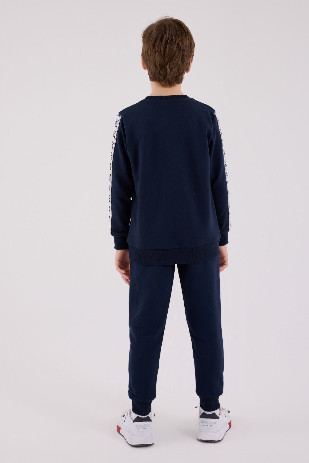 U.S. Polo Assn. Boys Navy Jumpsuit Set