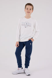 U.S. Polo Assn Boys White Tracksuit Set